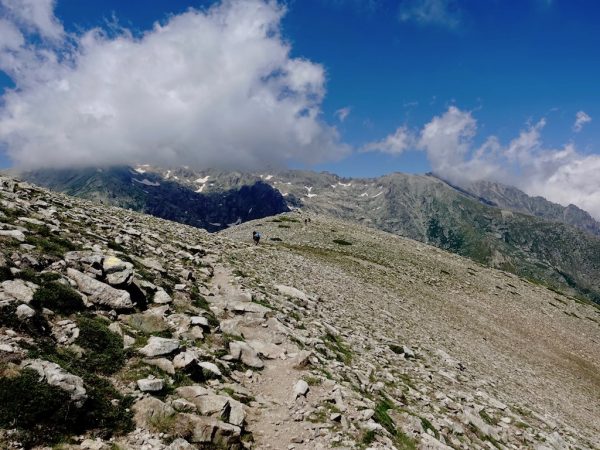 GR20-Korsika-Wandern: Bergaussicht